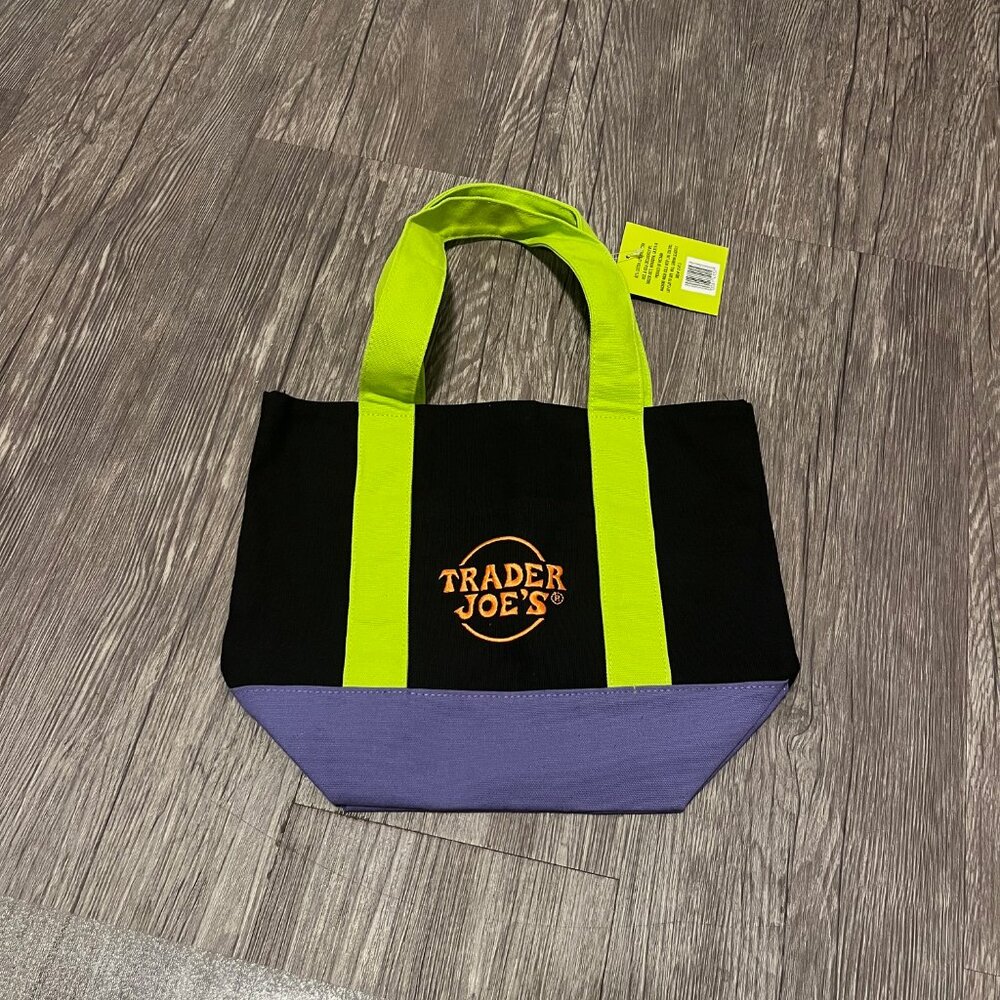 NWT 5 Trader Joe’s Mini Canvas Tote Lunch Bag inc… - image 3